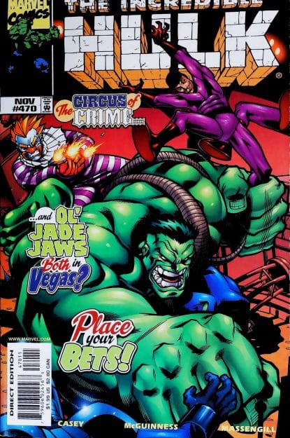 Couverture de INCREDIBLE HULK (1962) #470 - par Ed McGuinness - lecubeacomics.com