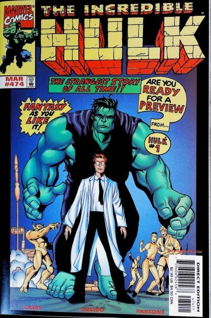 Couverture de INCREDIBLE HULK (1962) #474 - par Javier Pulido - lecubeacomics.com