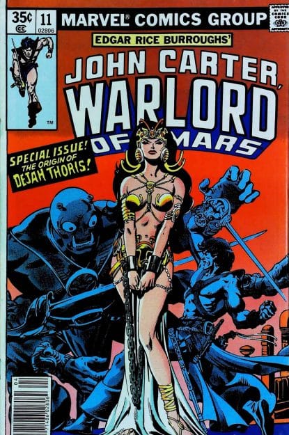 Couverture de JOHN CARTER WARLORD OF MARS #11 - par Dave Cockrum - lecubeacomics.com
