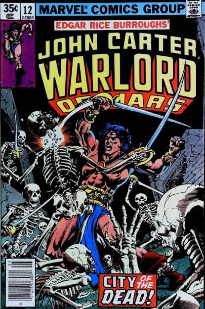 Couverture de JOHN CARTER WARLORD OF MARS #12 - par Carmine Infantino - lecubeacomics.com