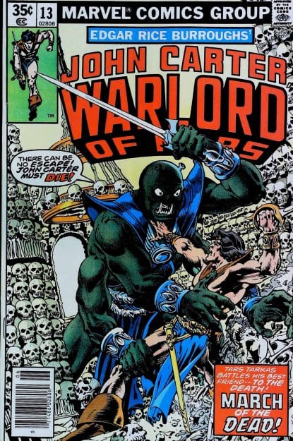 Couverture de JOHN CARTER WARLORD OF MARS #13 - par Carmine Infantino - lecubeacomics.com