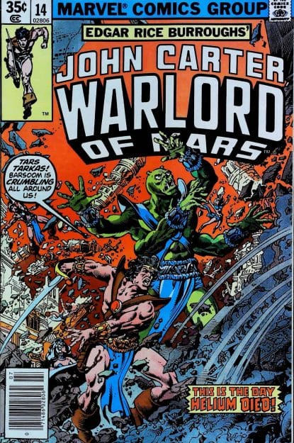 Couverture de JOHN CARTER WARLORD OF MARS #14 - par Carmine Infantino - lecubeacomics.com