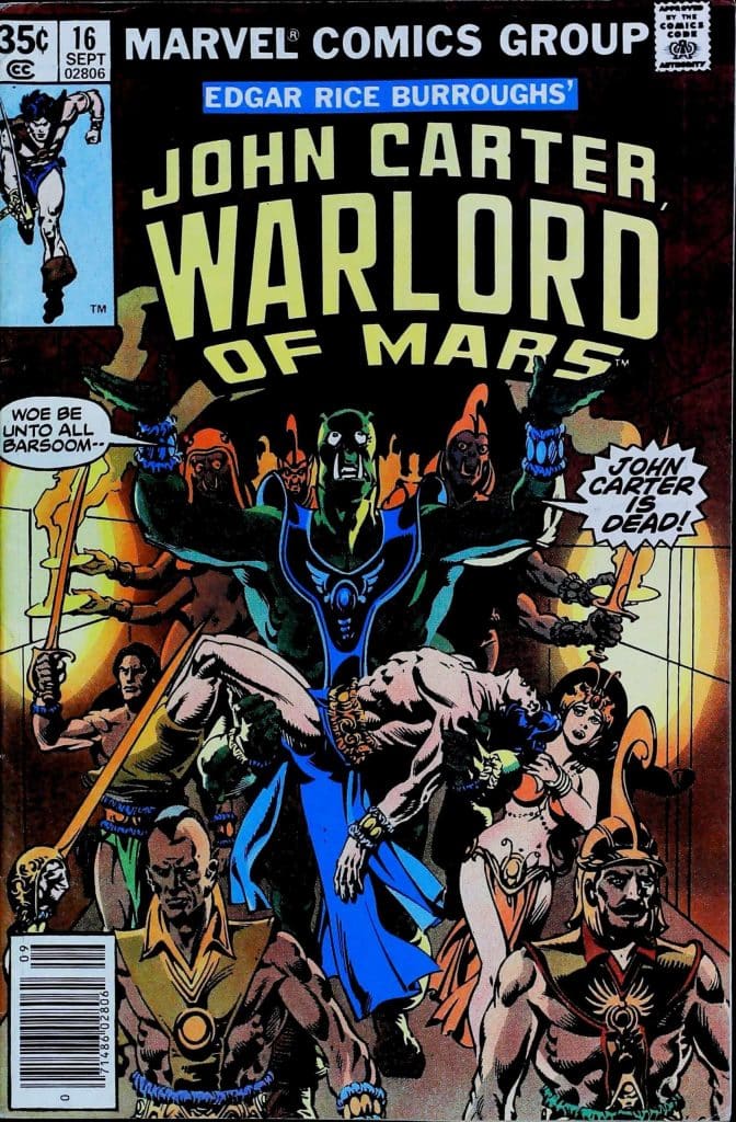 John Carter Warlord Of Mars #16, vue de l'exemplaire
