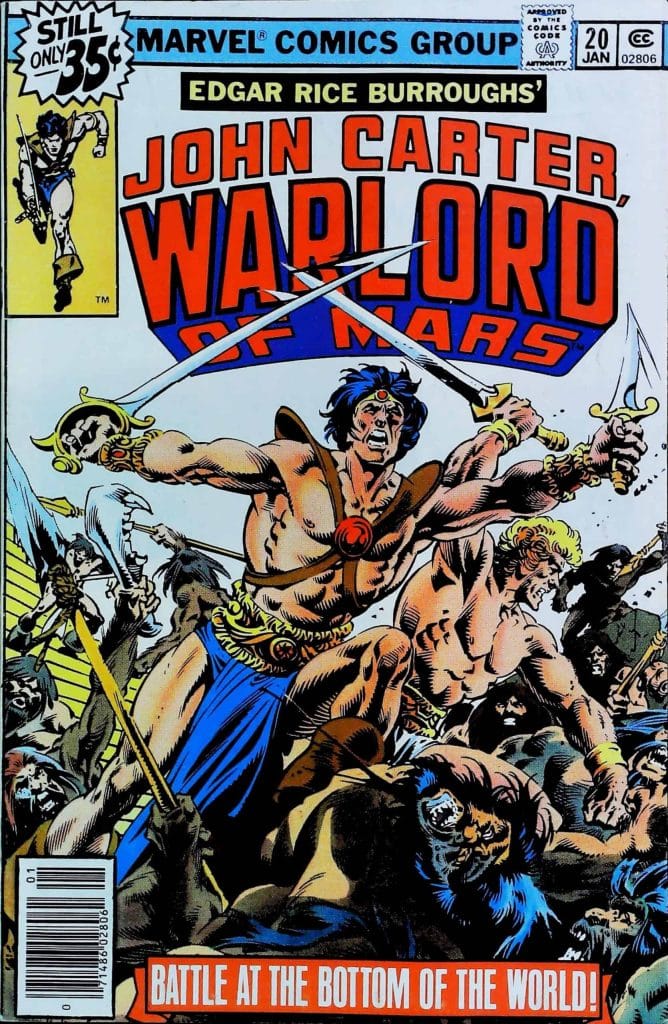 John Carter Warlord Of Mars #20, vue de l'exemplaire