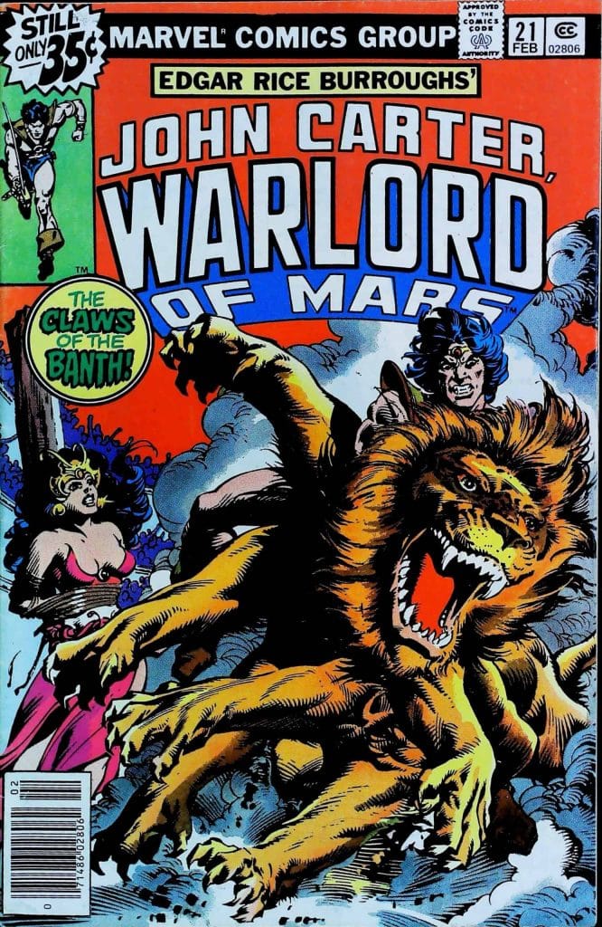 John Carter Warlord Of Mars #21, vue de l'exemplaire