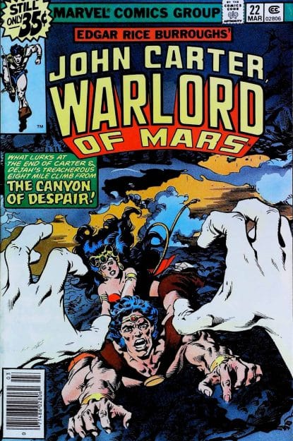 Couverture de JOHN CARTER WARLORD OF MARS #22 - par Rudy Nebres - lecubeacomics.com