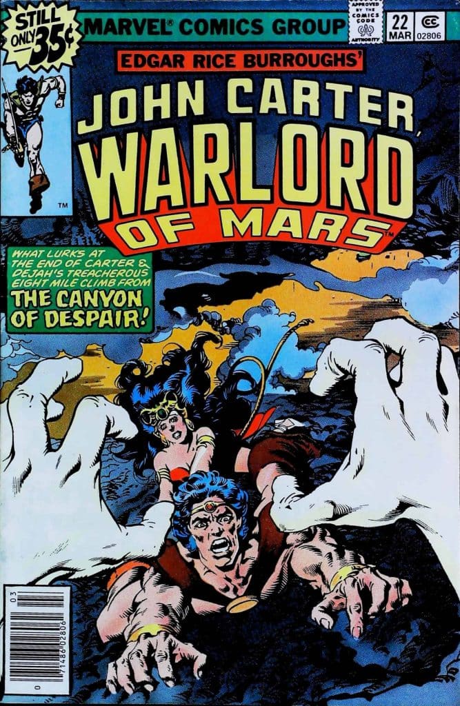 John Carter Warlord Of Mars #22, vue de l'exemplaire