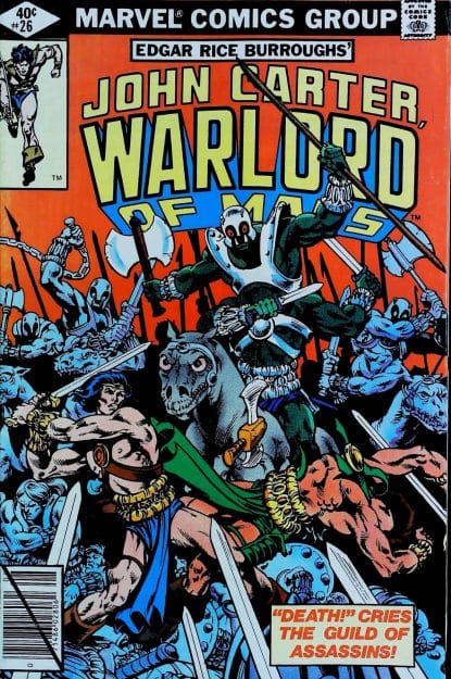 Couverture de JOHN CARTER WARLORD OF MARS #26 - par Mike Vosburg - lecubeacomics.com