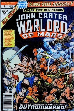 Couverture de JOHN CARTER WARLOD OF MARS (ANNUAL) #2 - par Ernie Chan - lecubeacomics.com