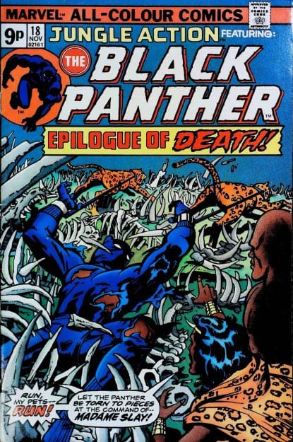 Couverture de JUNGLE ACTION (1972) #18 - par Jack Kirby - lecubeacomics.com