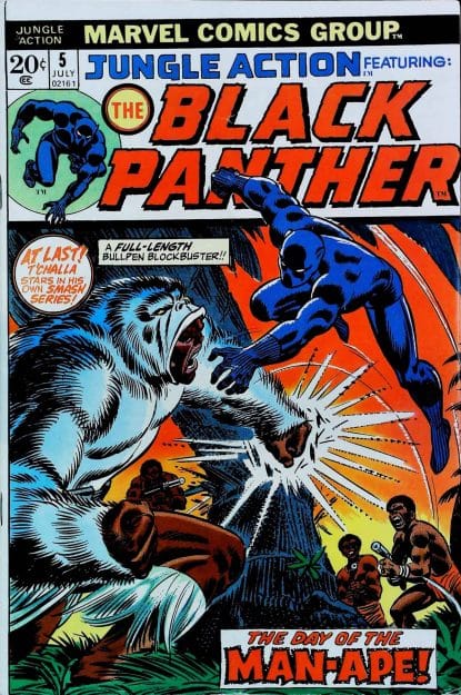Couverture de JUNGLE ACTION (1972) #5 - par John Romita Sr - lecubeacomics.com