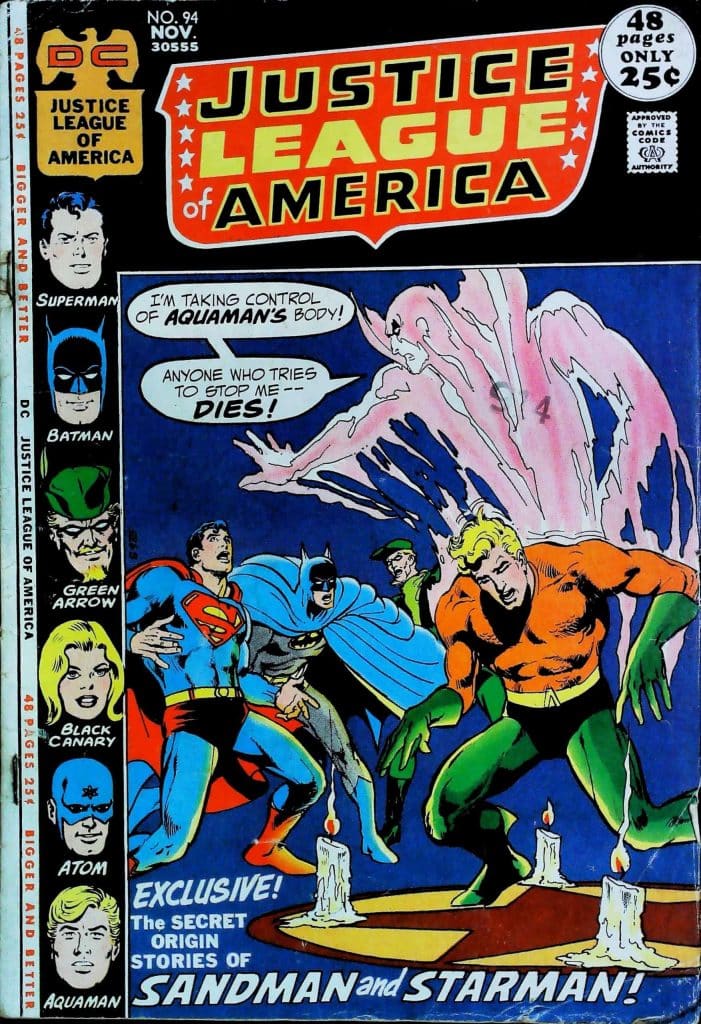 Justice League Of America #94, vue de l'exemplaire