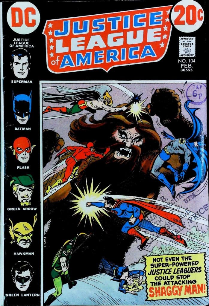 Justice League Of America #104, vue de l'exemplaire