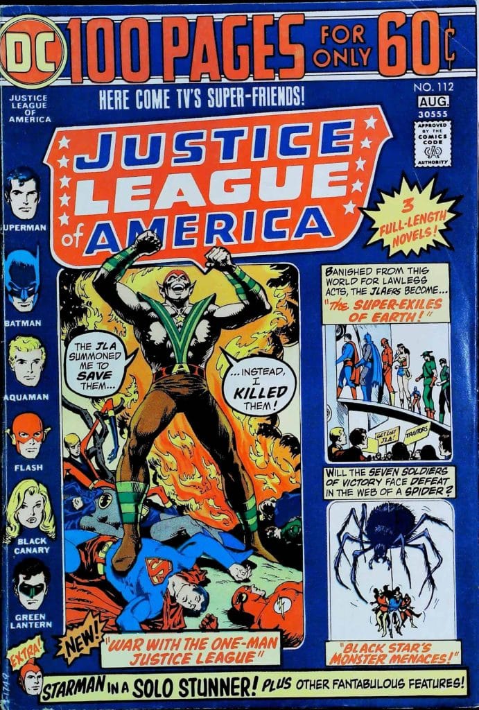 Justice League Of America #112, vue de l'exemplaire