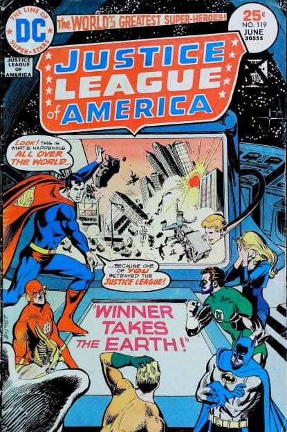 Couverture de JUSTICE LEAGUE OF AMERICA (1960) #120 - par Ernie Chan - lecubeacomics.com
