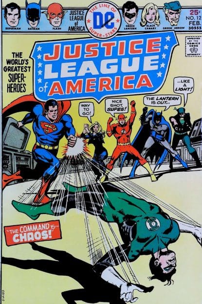 Couverture de JUSTICE LEAGUE OF AMERICA (1960) #127 - par Dick Giordano - lecubeacomics.com