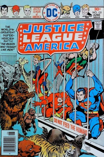 Couverture de JUSTICE LEAGUE OF AMERICA (1960) #131 - par Ernie Chan - lecubeacomics.com