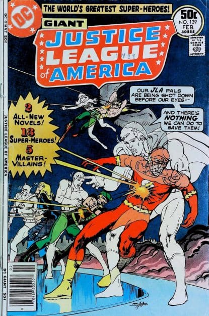 Couverture de JUSTICE LEAGUE OF AMERICA (1960) #139 - par Neal Adams - lecubeacomics.com