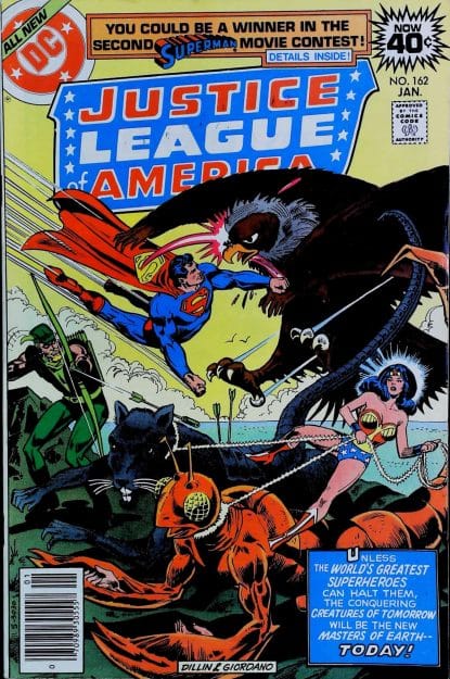 Couverture de JUSTICE LEAGUE OF AMERICA (1960) #162 - par Dick Dillin - lecubeacomics.com