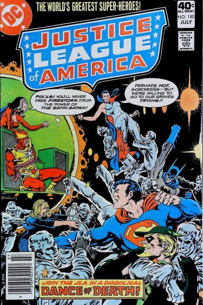 Couverture de JUSTICE LEAGUE OF AMERICA (1960) #180 - par Jim Starlin - lecubeacomics.com