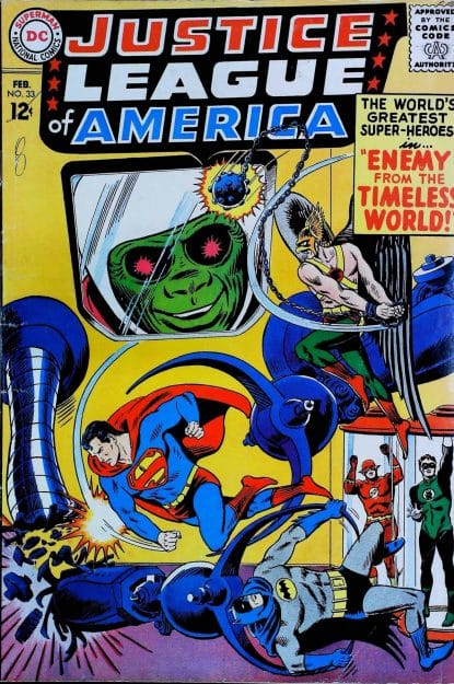 Couverture de JUSTICE LEAGUE OF AMERICA (1960) #33 - par Mike Sekowsky - lecubeacomics.com