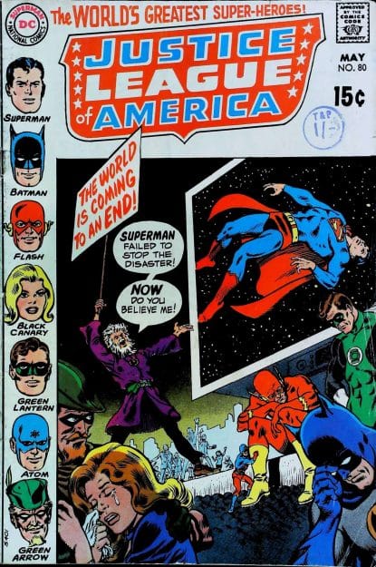 Couverture de JUSTICE LEAGUE OF AMERICA (1960) #80 - par Murphy Anderson - lecubeacomics.com