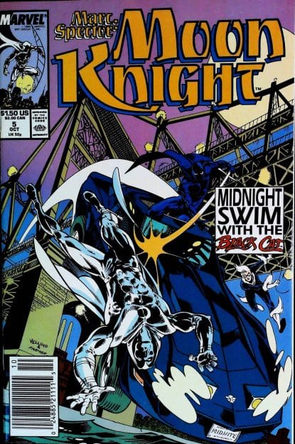 Couverture de MARC SPECTOR - MOON KNIGHT (1989) #5 - par Sal Velluto - lecubeacomics.com