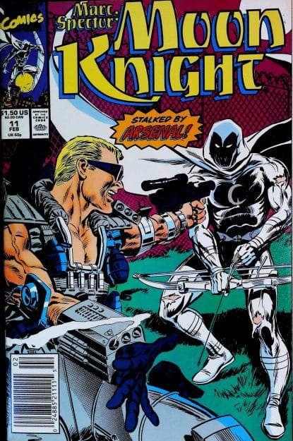 Couverture de MARC SPECTOR - MOON KNIGHT (1989) #11 - par Sal Velluto - lecubeacomics.com