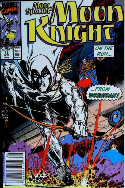 Couverture de MARC SPECTOR - MOON KNIGHT (1989) #13 - par Sal Velluto - lecubeacomics.com