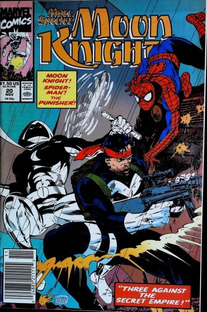 Couverture de MARC SPECTOR - MOON KNIGHT (1989) #20 - par Butch Guice - lecubeacomics.com