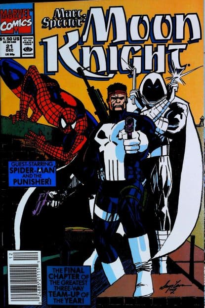 Couverture de MARC SPECTOR - MOON KNIGHT (1989) #21 - par Denys Cowan - lecubeacomics.com