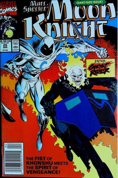 Couverture de MARC SPECTOR - MOON KNIGHT (1989) #25 - par Mark Bagley - lecubeacomics.com