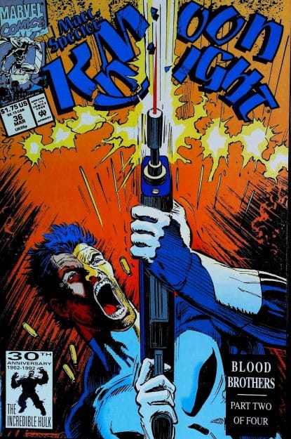Couverture de MARC SPECTOR - MOON KNIGHT (1989) #36 - par Ron Garney - lecubeacomics.com