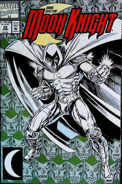 Couverture de MARC SPECTOR - MOON KNIGHT (1989) #39 - par Gary Kwapisz - lecubeacomics.com