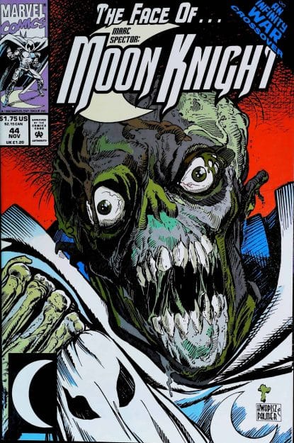 Couverture de MARC SPECTOR - MOON KNIGHT (1989) #44 - par Gary Kwapisz - lecubeacomics.com