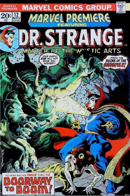 Couverture de MARVEL PREMIERE (1972) #12 - par Frank Brunner - lecubeacomics.com