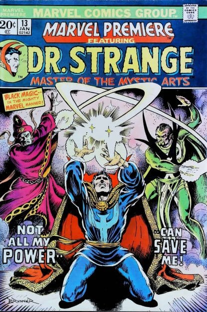 Couverture de MARVEL PREMIERE (1972) #13 - par Frank Brunner - lecubeacomics.com