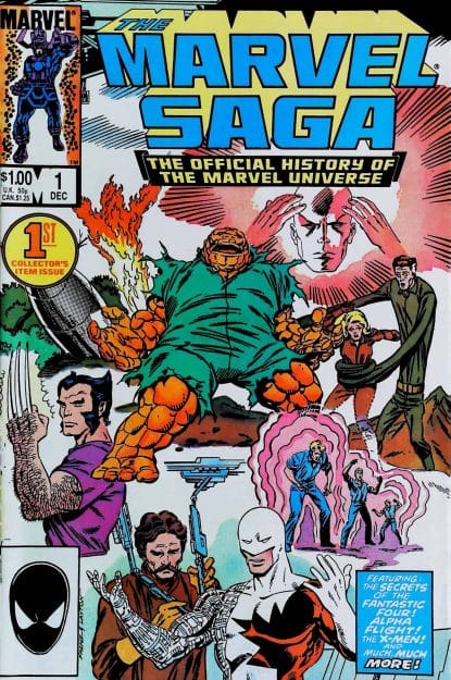 Couverture de MARVEL SAGA (1985) #1 - par Ron Frenz - lecubeacomics.com