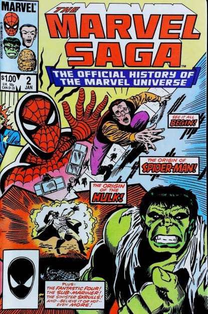Couverture de MARVEL SAGA (1985) #2 - par Ron Frenz - lecubeacomics.com