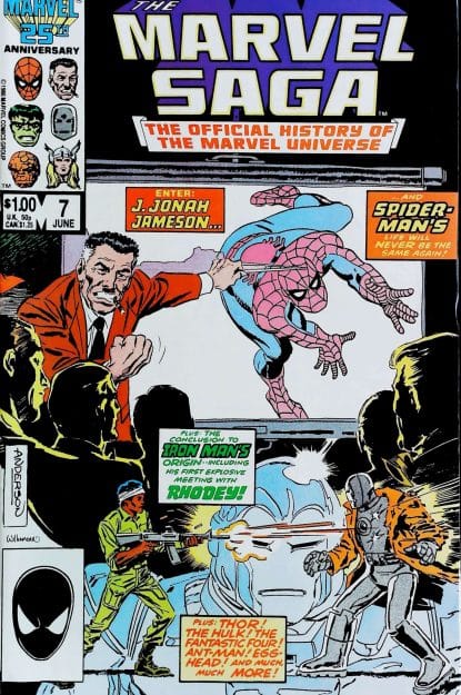 Couverture de MARVEL SAGA (1985) #7 - par Brent Eric Anderson - lecubeacomics.com