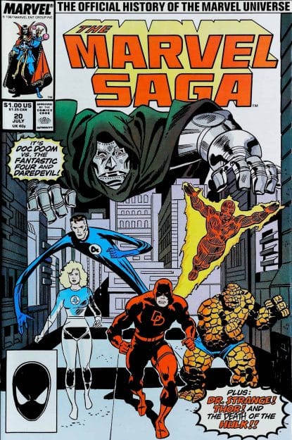 Couverture de MARVEL SAGA (1985) #20 - par John Buscema - lecubeacomics.com