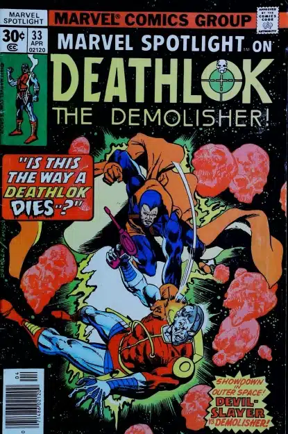 Couverture de MARVEL SPOTLIGHT (1971) #33 - par Rich Buckler - lecubeacomics.com