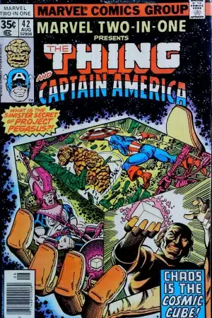 Couverture de MARVEL TWO-IN-ONE (1974) #42 - par George Perez - lecubeacomics.com