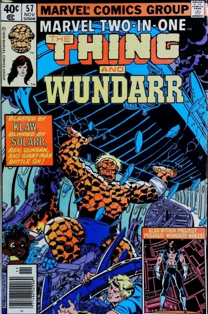 Couverture de MARVEL TWO-IN-ONE (1974) #57 - par George Perez - lecubeacomics.com