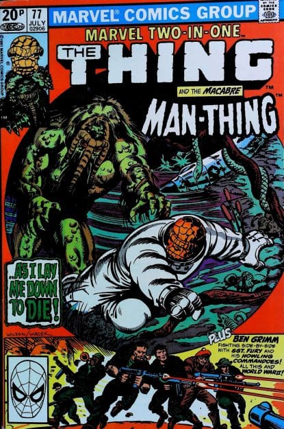 Couverture de MARVEL TWO-IN-ONE (1974) #77 - par Ron Wilson - lecubeacomics.com