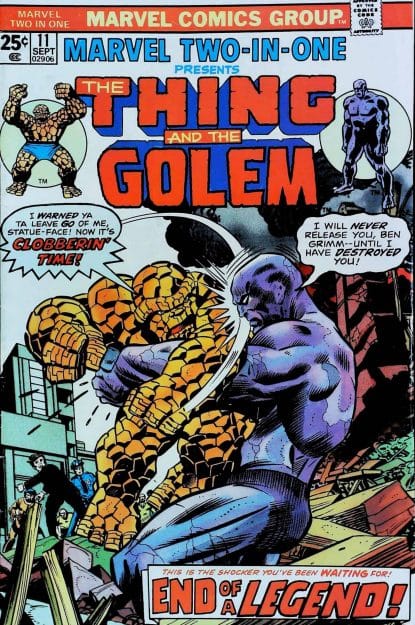 Couverture de MARVEL TWO-IN-ONE (1974) #11 - par Gil Kane - lecubeacomics.com