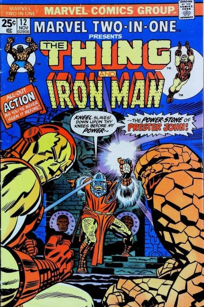Couverture de MARVEL TWO-IN-ONE (1974) #12 - par Jack Kirby - lecubeacomics.com