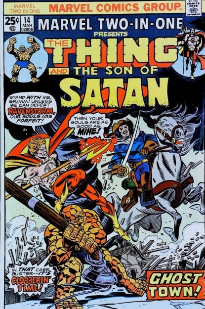 Couverture de MARVEL TWO-IN-ONE (1974) #14 - par Gil Kane - lecubeacomics.com