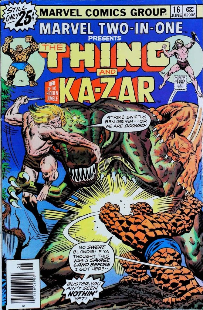 Marvel Two-In-One #16, vue de l'exemplaire