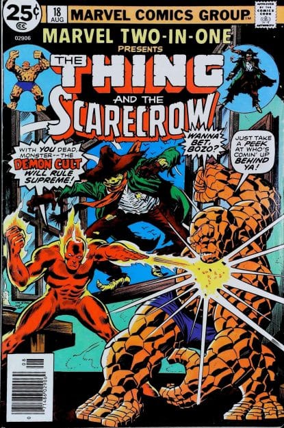 Couverture de MARVEL TWO-IN-ONE (1974) #18 - par Ron Wilson - lecubeacomics.com